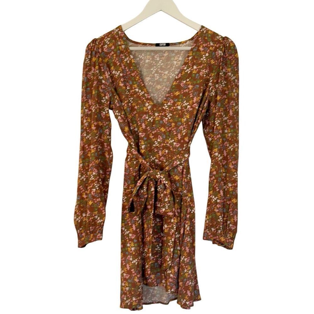 Clayton X Revolve ditsy floral long sleeve dress small - Picture 2 of 9